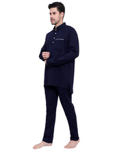 Men Pure Cotton Full Sleeve Night Suit Set